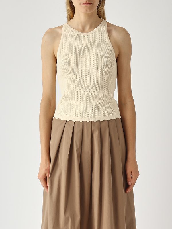 1. Mimosa women's top in viscose blend Champagne Nenette mimosa