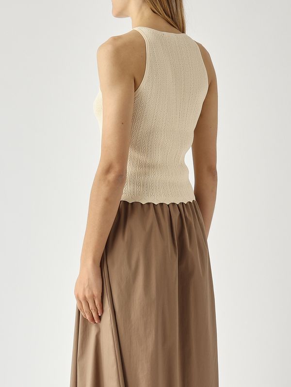 4. Mimosa women's top in viscose blend Champagne Nenette mimosa