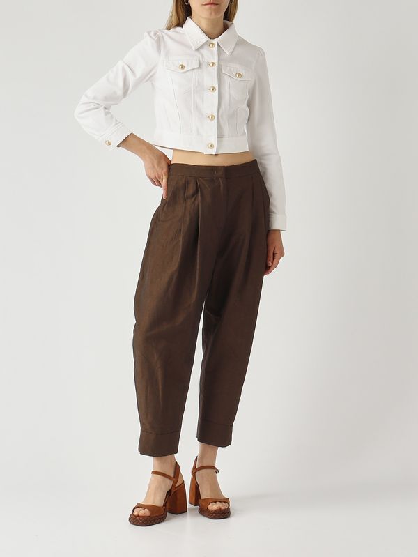 2. Chaqueta de mujer de algodón elástico Blanco Nenette sanremo