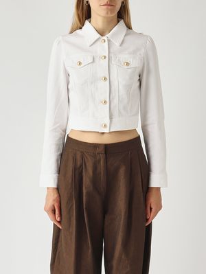 1. Giacca donna in cotone stretch Bianco