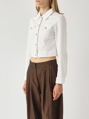 3. Giacca donna in cotone stretch Bianco