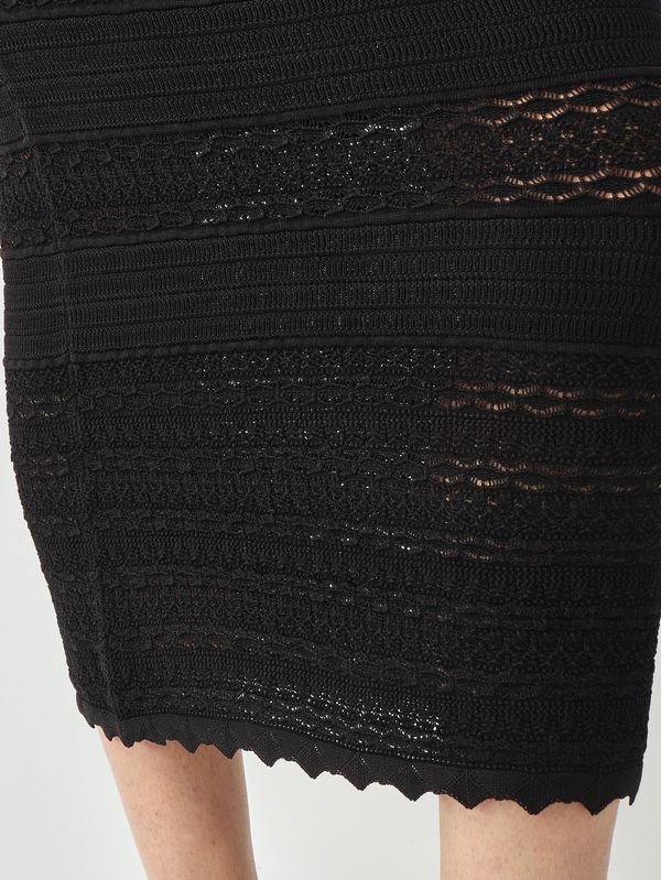 5. Women's knitted skirt Black Nenette whisky