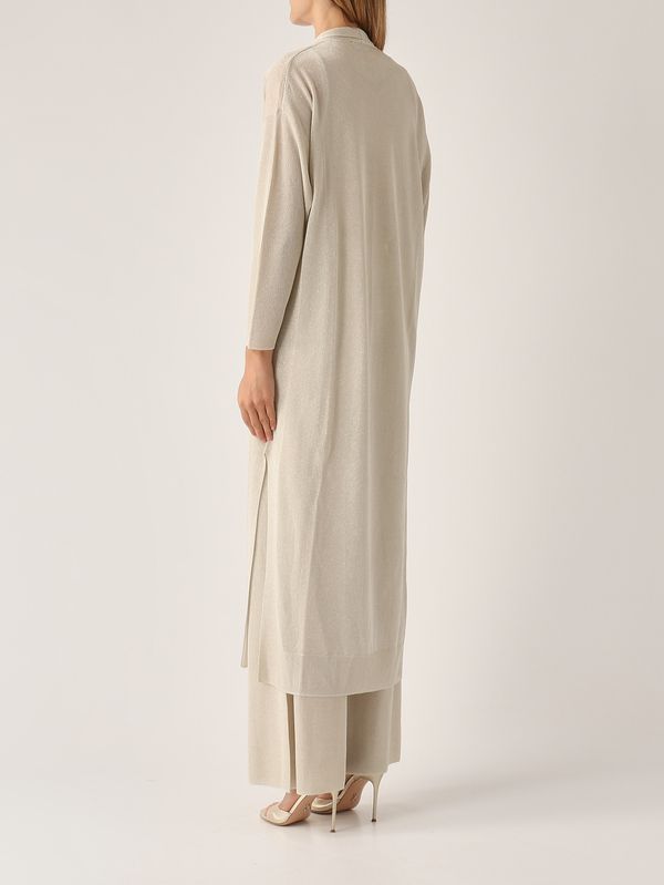 4. Women's lurex viscose cardigan Platinum Nenette cosmo