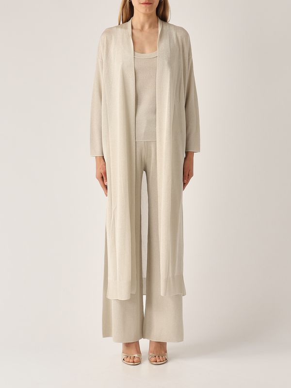 1. Women's lurex viscose cardigan Platinum Nenette cosmo