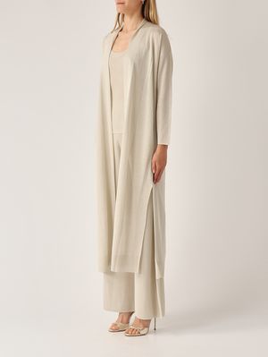 3. Women's lurex viscose cardigan Platinum