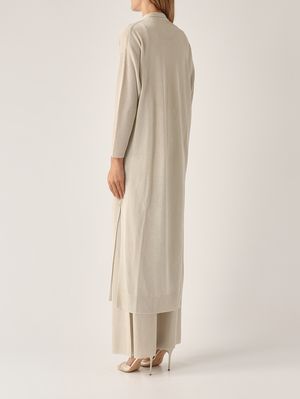 4. Women's lurex viscose cardigan Platinum