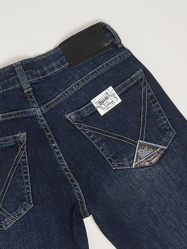 3. Vaqueros de niño en denim de algodón Denim oscuro Roy Roger's rg13000