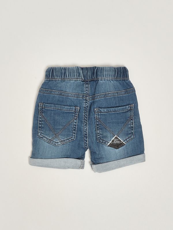 2. Shorts für Neugeborene aus Stretch-Baumwoll-Denim Mittlerer Denim Roy Roger's rg19000
