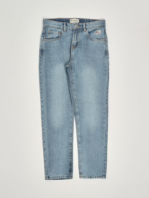 1. Jeans bambino in denim di cotone Denim Chiaro