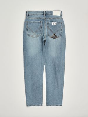 2. Jeans bambino in denim di cotone Denim Chiaro