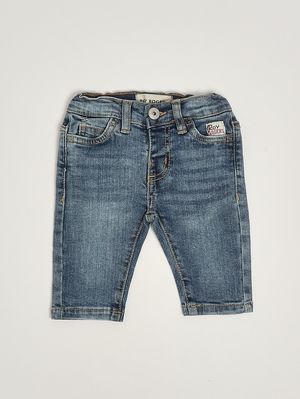 1. Jeans neonato in denim di cotone stretch Denim Medio