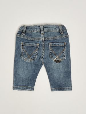 2. Jeans neonato in denim di cotone stretch Denim Medio