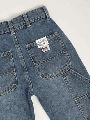 3. Jeans bambino in denim di cotone Denim Medio