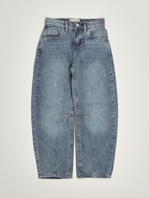 1. Jeans bambina in cotone Denim Chiaro