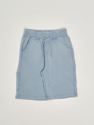 1. Short pour garçon en molleton de coton Céleste