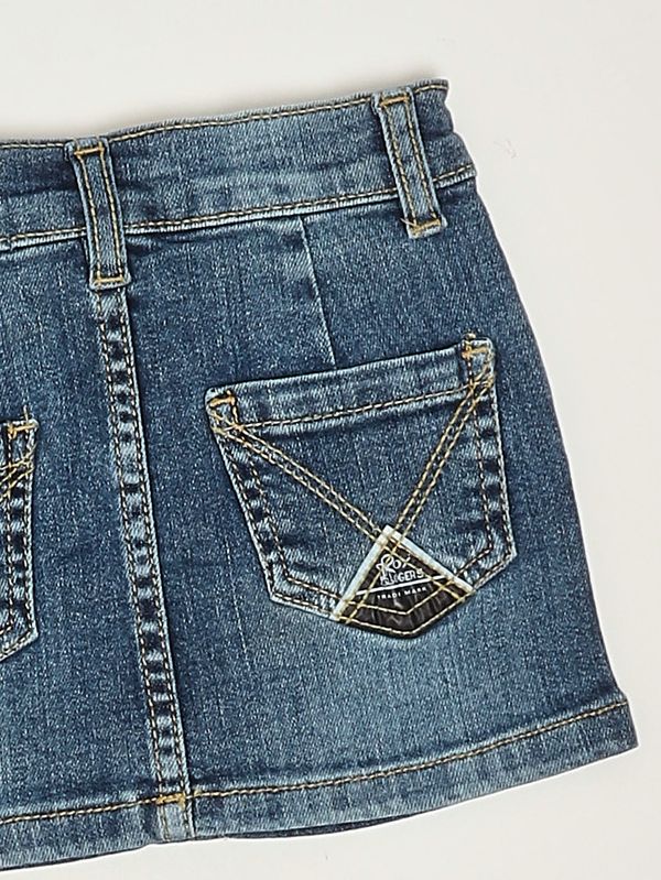 3. Gonna neonata in denim di cotone stretch Denim Medio Roy Roger's rg19400