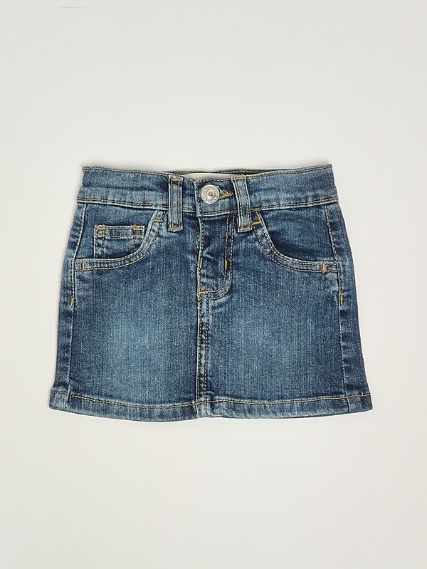 Jupe en jean de coton stretch pour bébé fille Denim moyen Roy Roger's