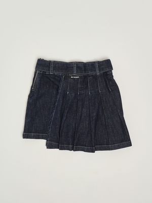 2. Mädchenrock aus Stretch-Baumwoll-Denim Dunkler Denim