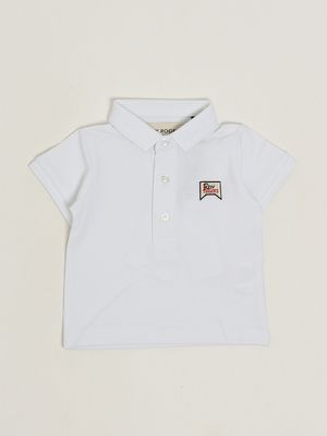 1. Polo en coton stretch pour bébé garçon Blanc