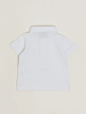 2. Polo en coton stretch pour bébé garçon Blanc