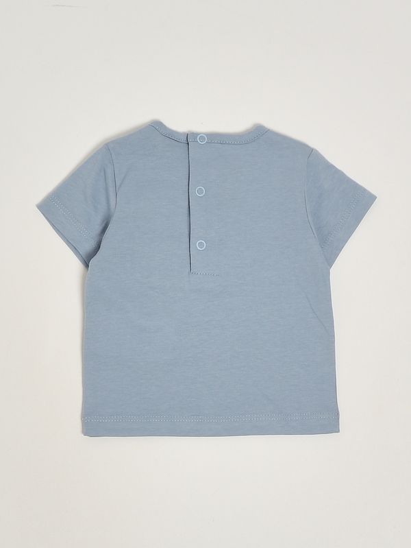 2. T-shirt neonato in cotone stretch Azzurro Roy Roger's rg18800