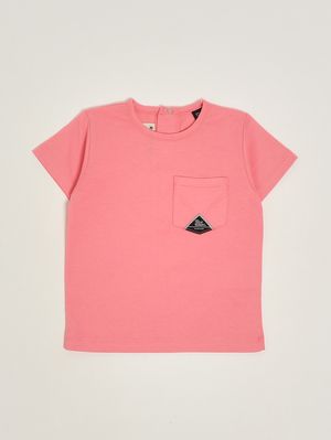 1. T-shirt neonato in cotone stretch Corallo