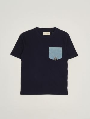 1. Camiseta de algodón para niño Azul