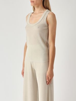 3. Women's lurex viscose sweater Platinum