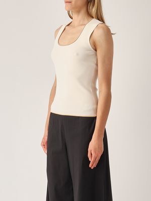 3. Damen-Stricktop Elfenbein