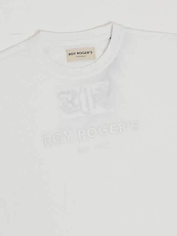 3. Boys' cotton T-shirt White Roy Roger's rg11900