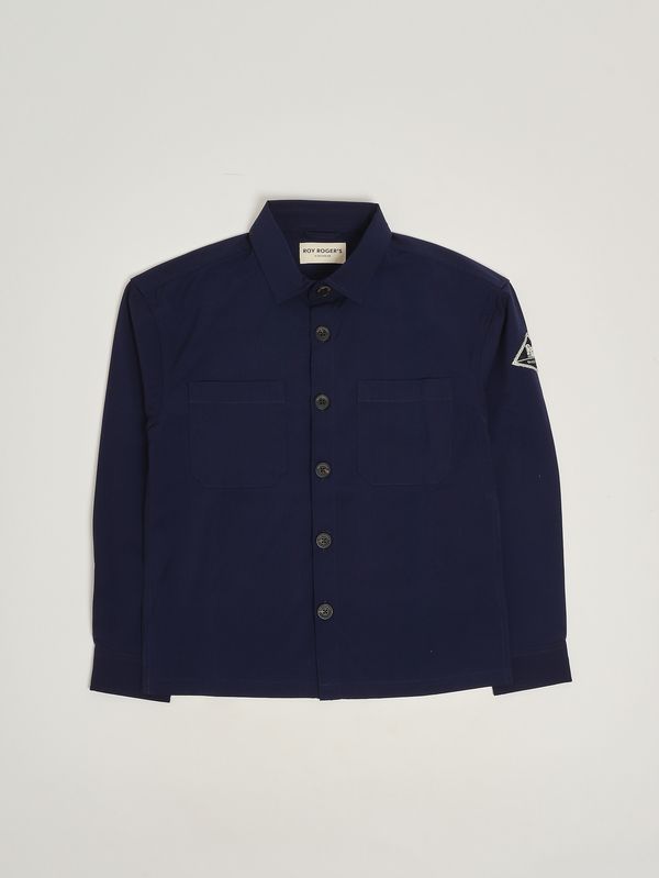 1. Camicia bambino in misto viscosa stretch Blu Roy Roger's rg20300