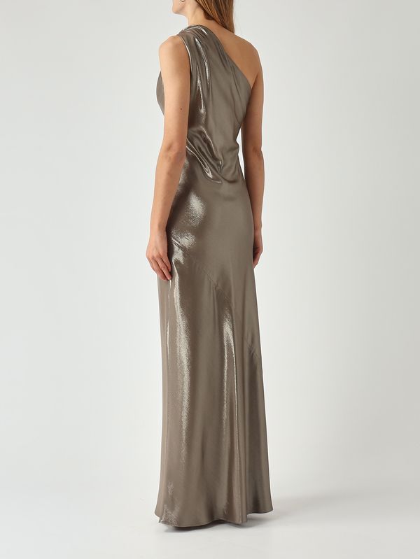 4. Women's Odissea dress in laminated viscose Steel Max Mara Studio 2616221084600