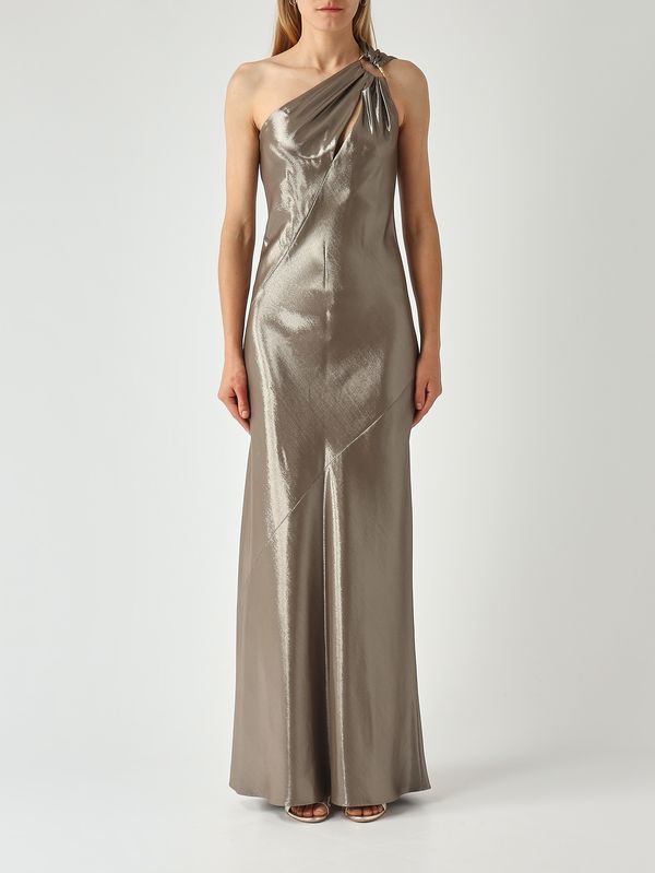 1. Women's Odissea dress in laminated viscose Steel Max Mara Studio 2616221084600