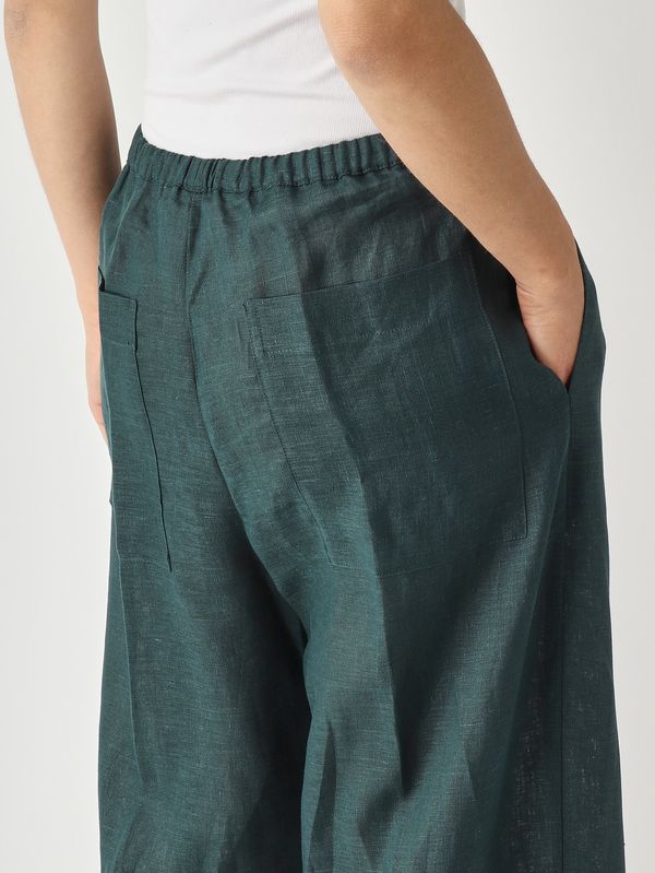 5. Leinenhose für Damen Eukalyptus Liviana Conti l6sl44