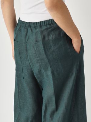 5. Leinenhose für Damen Eukalyptus