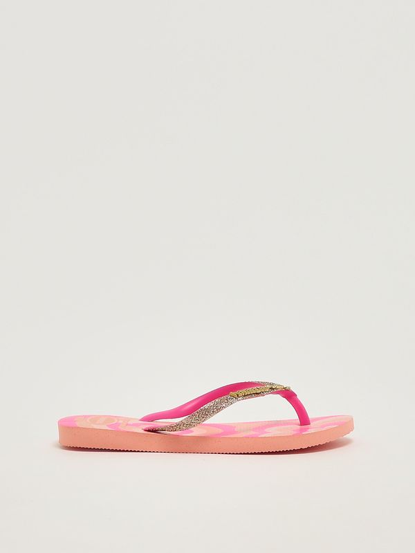 1. Infradito bambina Slim glitter II in gomma Fuxia-Floreale Havaianas 4146976