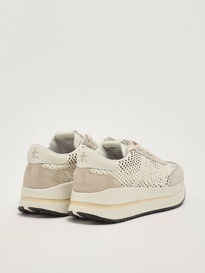 3. Bethcoin 8171 women's leather sneakers Ice