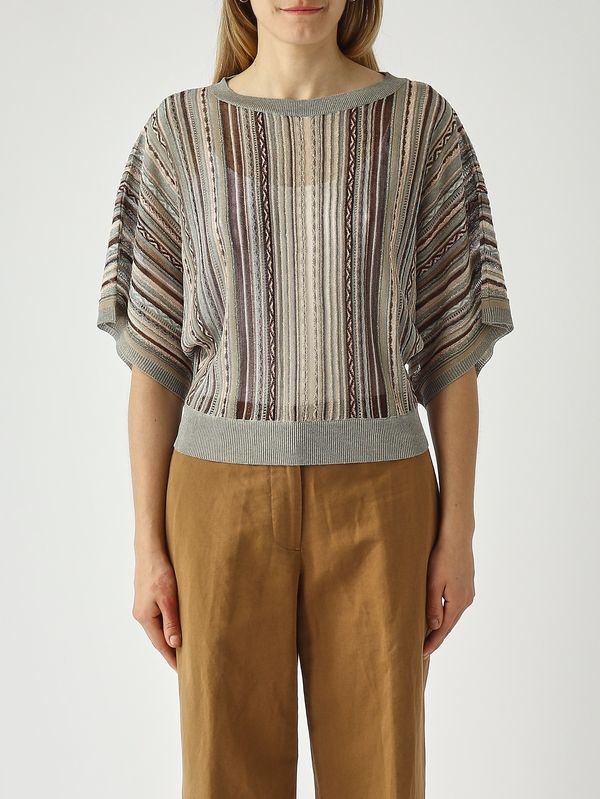 1. Suéter de mujer de viscosa con lurex Multicolor Nenette myriam