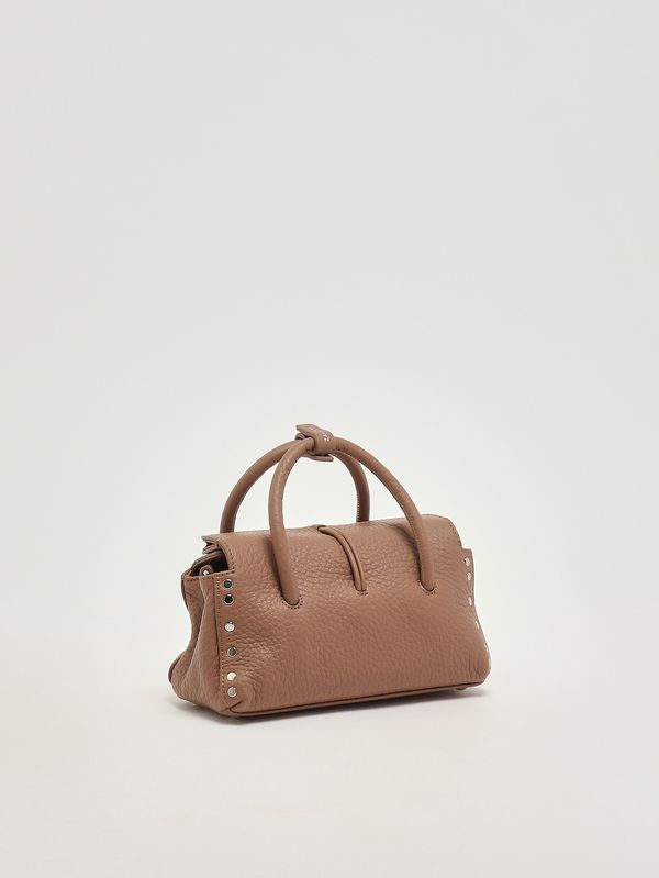 2. Sac Dotta Centauro Baby en cuir martelé pour femme Ribolla brune Zanellato 0687501120000 b