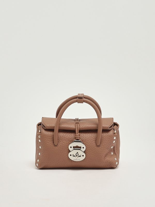 Sac Dotta Centauro Baby en cuir martelé pour femme Ribolla brune Zanellato