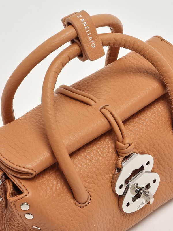 4. Borsa donna Dotta Centauro Baby in pelle martellata Amaretto Zanellato 0687501120000 b