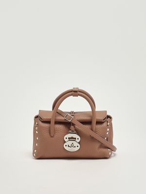 3. Sac Dotta Centauro Baby en cuir martelé pour femme Ribolla brune