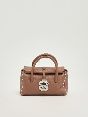 1. Sac Dotta Centauro Baby en cuir martelé pour femme Ribolla brune