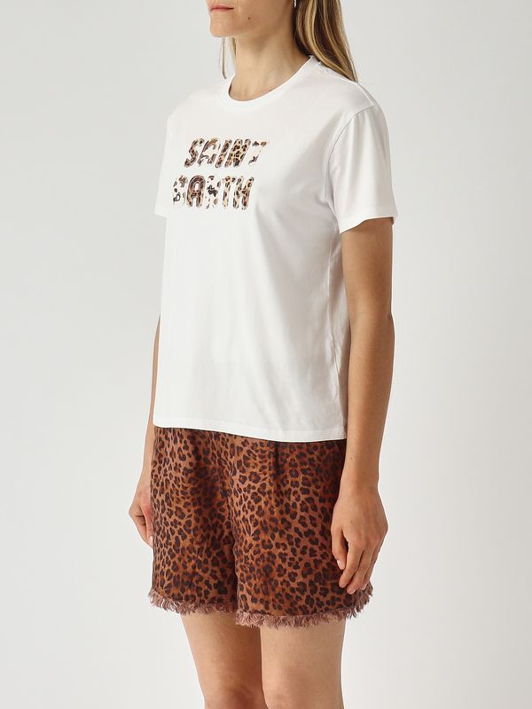 3. Emilie Women's Cotton T-Shirt White MC2 Saint Barth emi0001