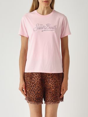 1. Emilie Women's Cotton T-Shirt Pink