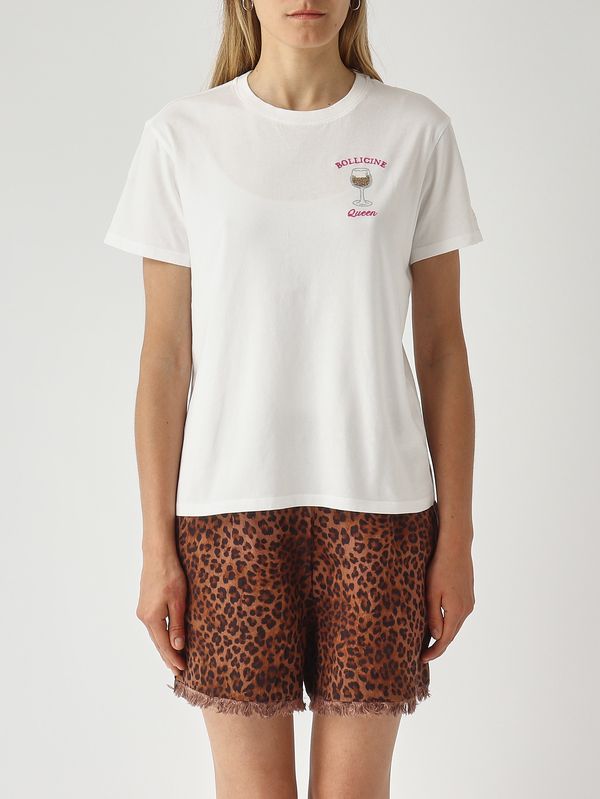 1. Damen-T-Shirt Emilie aus Baumwolle Weiß MC2 Saint Barth emi0001