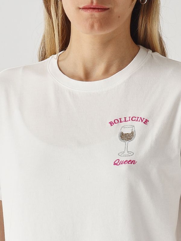 4. Damen-T-Shirt Emilie aus Baumwolle Weiß MC2 Saint Barth emi0001