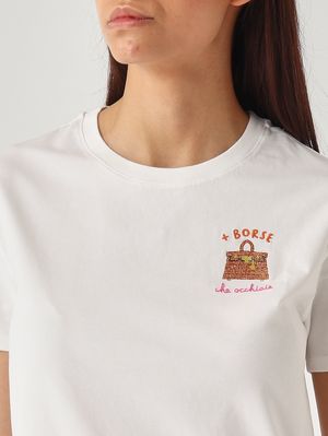 5. Emilie Women's Cotton T-Shirt Bags Dark Circles 01n Rhinestone Emb