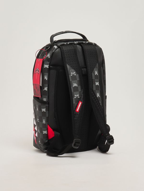 2. Faux leather backpack for boys Black-Gray Sprayground 910b8872nsz
