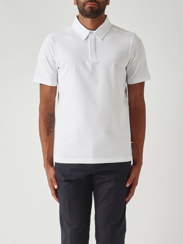 1. Vincelle Cotton men's stretch cotton polo shirt White K-Way k5147nw